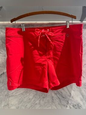 Lands' End Red Swim Shorts